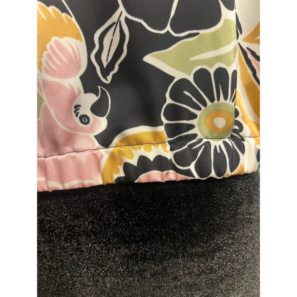 Women's Joie Tropical Floral Tie Front Button Down Shirt - Picture 6 of 8